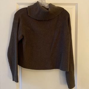 Poof Apparel Dark Green Sweater